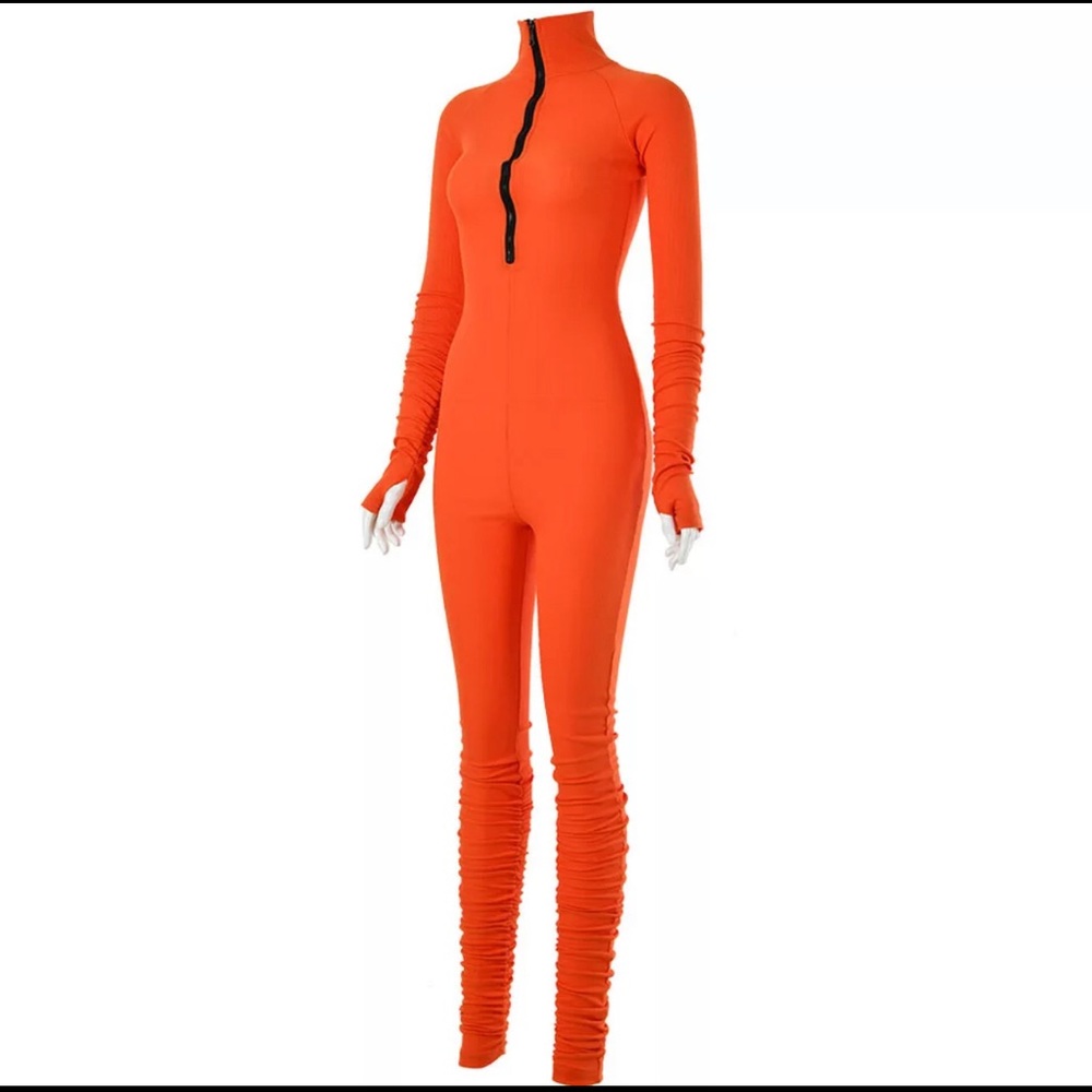 Full body zip front jumpsuit